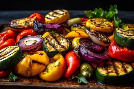 Baked Veg.