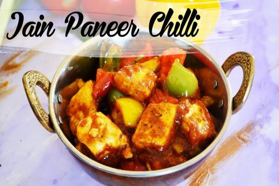 Jain Chilli Paneer Dry/Gravy