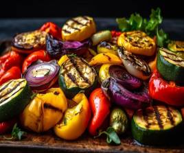 Baked Veg.