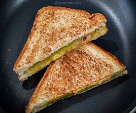 Grilled Cheese Masala Sandwich