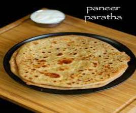 Cheese Paneer Paratha Stuffed