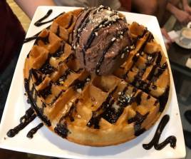 Nutella waffles with Ice-cream